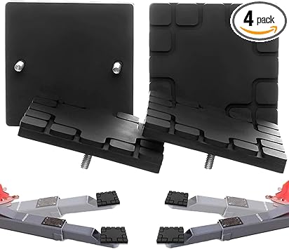 REPLACEMENTKITS.COM Lift Pads Fit for Challenger CL9 & CL10 Lifts, Heavy Duty Rubber Arm Pads for Car Truck Lift Accessories - Set of 4 Square Replacement Pads
