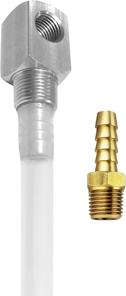REPLACEMENTKITS.COM Universal 24" Marine Fuel Tank Pickup Tube with Strainer, Polyethylene Fuel Pickup Tube with Brass Barb Connector, Fits Standard Universal Boat Fuel Tank, Replaces Part 7-0948