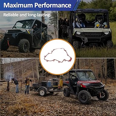 REPLACEMENTKITS.COM Cover Gasket for Polaris Side-by-Side (SxS) – Compatible with Years 2013-2023: 900 and 1000 Ranger, RZR, RZR PRO, General & Polaris ACE Models (Replaces Part 5814160 & 5813758)