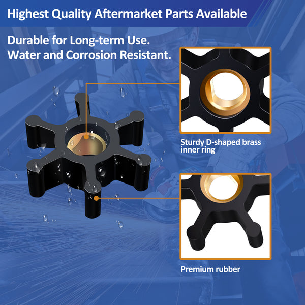 REPLACEMENTKITS.COM Impeller Replacement for Utility Water Transfer Pump, Universal Impeller Fits 5/16 Diameter Shaft, Compatible With Most 1/10th And 1/12th HP AC And DC Motors