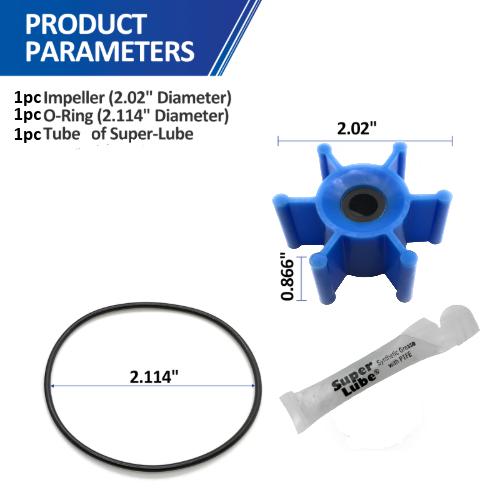 REPLACEMENTKITS.COM Brand Improved Polyurethane Impeller & O-Ring Kit Fits Milwaukee M18 Transfer Pumps Replaces 49-16-2771
