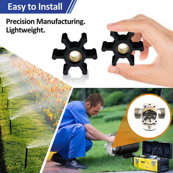 REPLACEMENTKITS.COM Impeller Replacement (5 Pack) for Utility Water Transfer Pump, Universal Impeller Fits 5/16 Diameter Shaft, Compatible With Most 1/10th And 1/12th HP AC And DC Motors