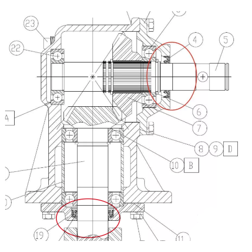 40HP & 50 HP Input and Output Shaft Seals for Rotary Cutters