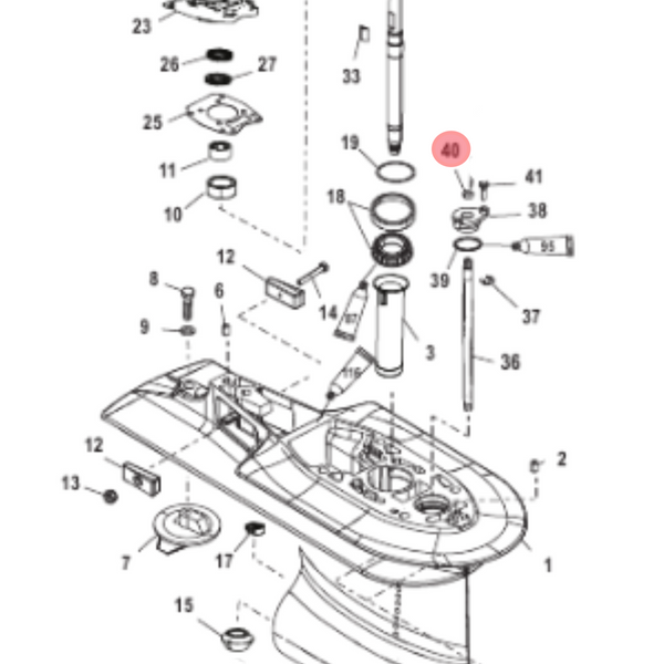 Replacement Kits Shift Shaft/Bell Housing Seal Compatible With Mercruiser & Mercury Marine, Fits Many Models, Replaces 26-8M0204708, 26-816464-1