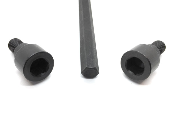 REPLACEMENTKITS.COM Brand 2 Pack Replacement Hex Bolts for Olympic Bars, Curl Bars, Tricep Bars & Dumbbell Bars